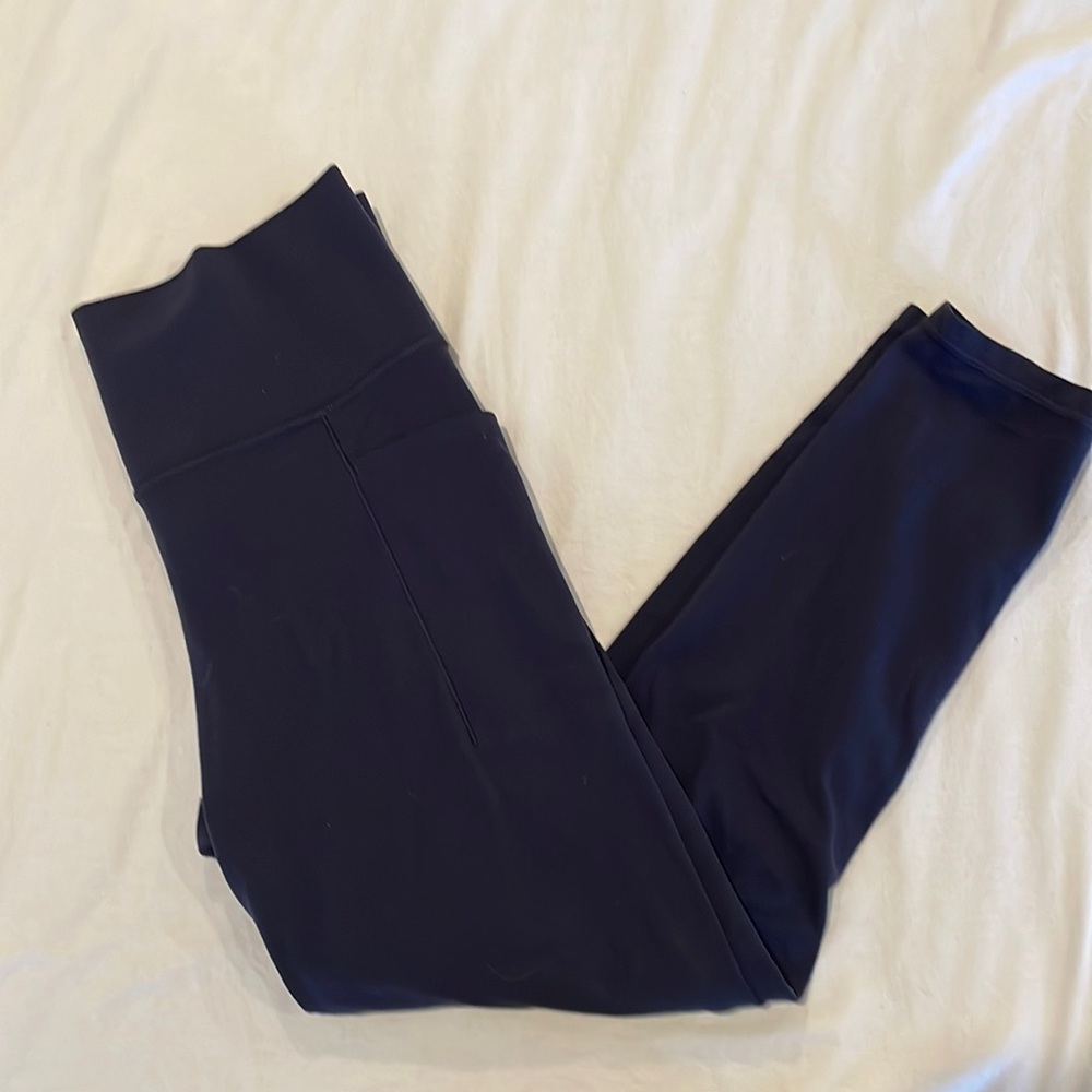Athleta Navy Blue Salutation Stash Pocket 11